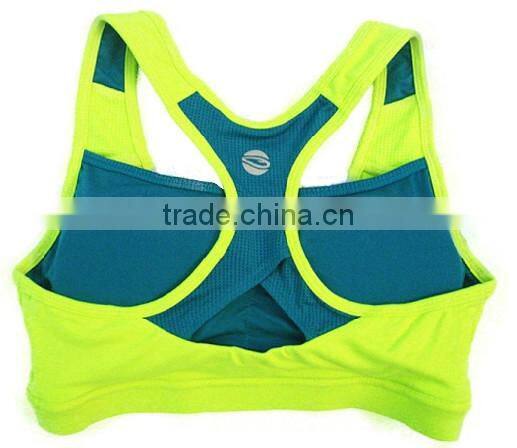 90% Nylon 10% Lycra Wholesale Sexy Sports Bra For Women