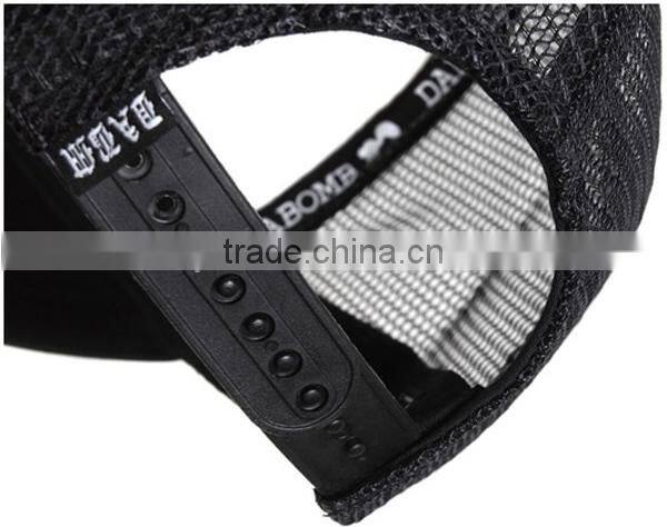 Wholesale custom mesh snapback hats curved bill trucker hat snapback cap