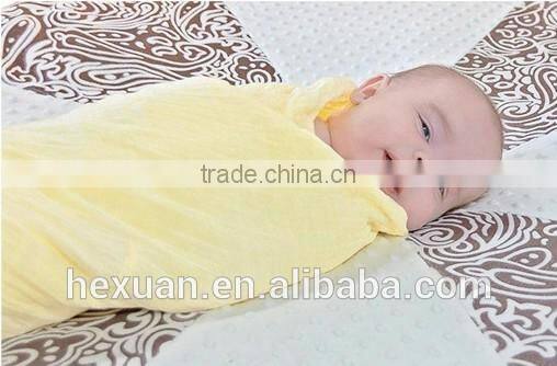 OEM factory or stocked designs 100% Cotton Baby Muslin Wrap swaddle Blanket Baby muslin swaddle