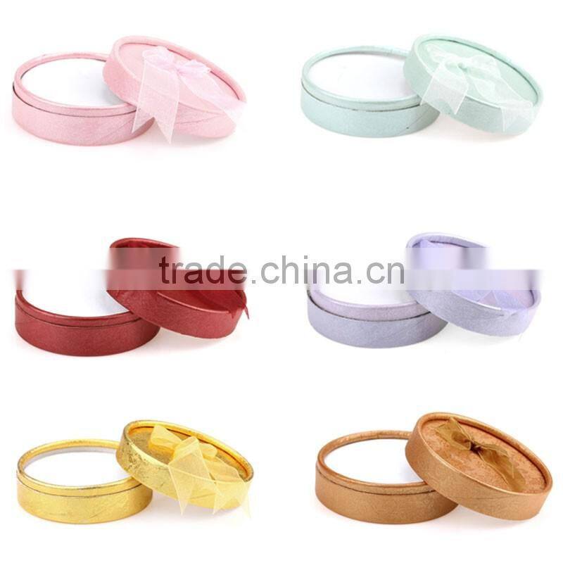 Custom Paper Wedding Jewelry Necklaces /Rings Display Gift Boxes Cases