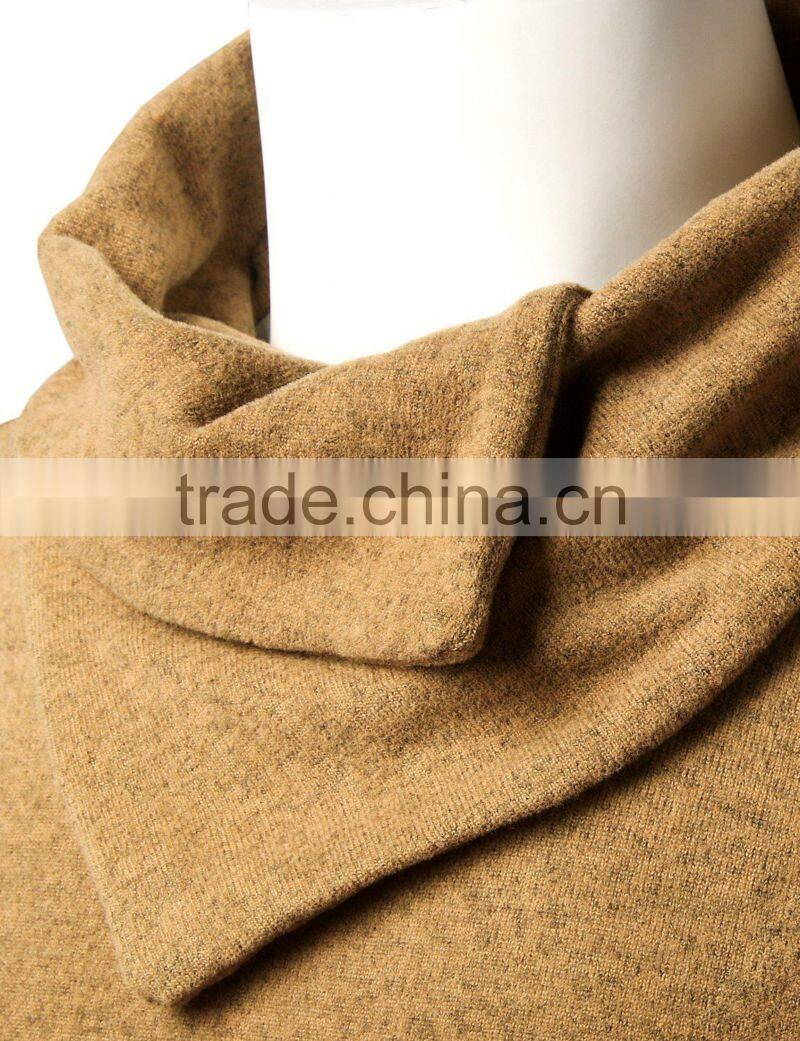 Wholesale Shawl neck Long length pullover manufacturer