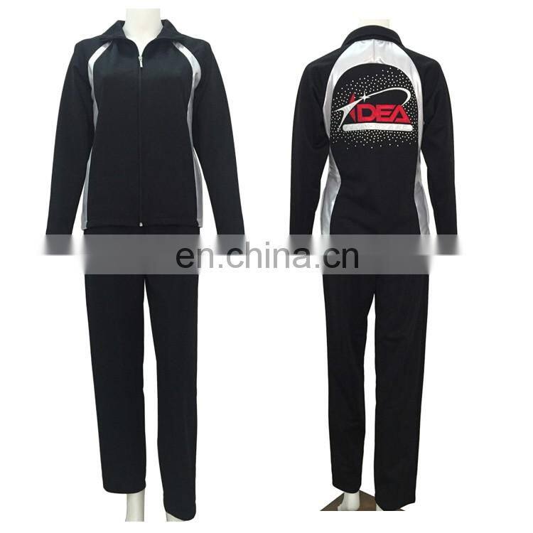 Design for you free sublimated warm up set cheerleading uniforms