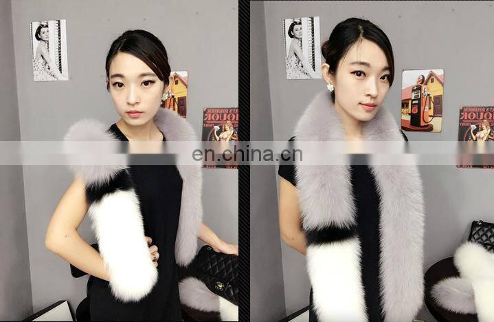 New Fashion Fox Fur Stole Genuine Fox Fur Shawl Fur Cape For Girl