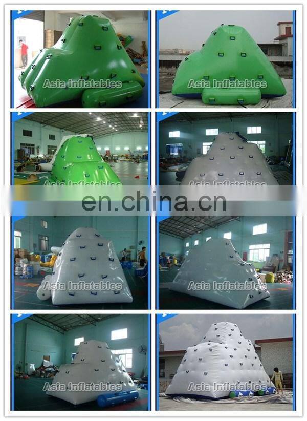 Hot Water Climbing Wall , Inflatable Ice Mountain For Water Games
