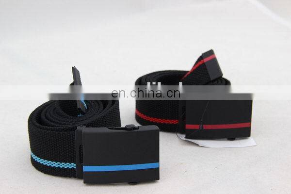 Canvas Belt With Full Printing Leather Belt No Buckle