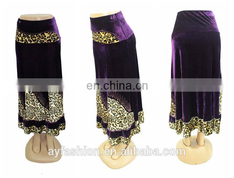 European casual latest fashion maxi lady skirts