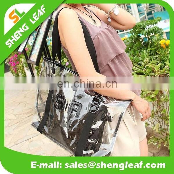 Fashion shopping pvc bag popular pvc tote bag for sale