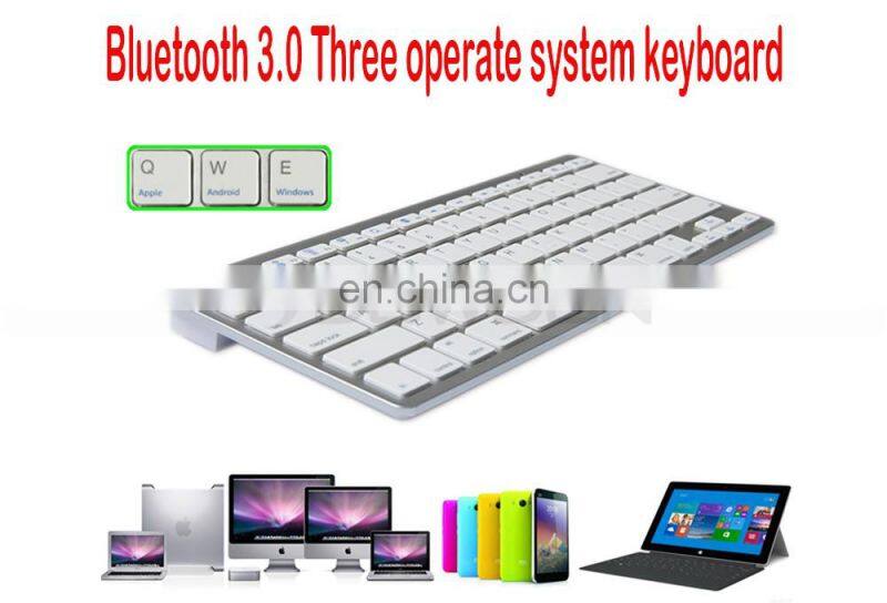 Universal ultra thin wireless external bluetooth keyboard for windows for ios for android for laptop tablet pc