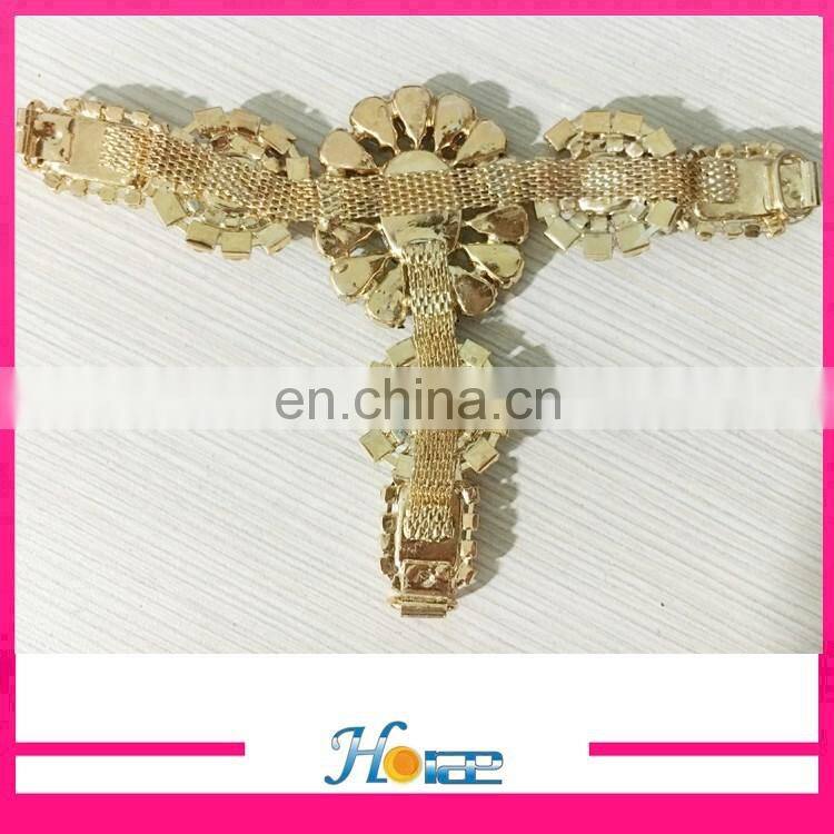 fancy sandal accessories acrylic rhinestone sandal chain decoration