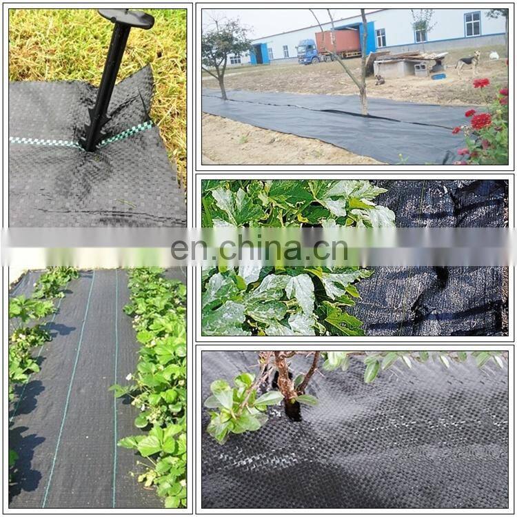 Water permeable PP woven fabric weed block pro weed mat 100gsm