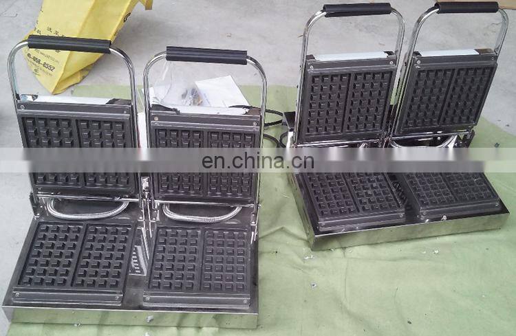 Waffle Iron 2 Head Muffin Snack Waffle Machine Western Kitchen Equipment For Double Waffle Machine