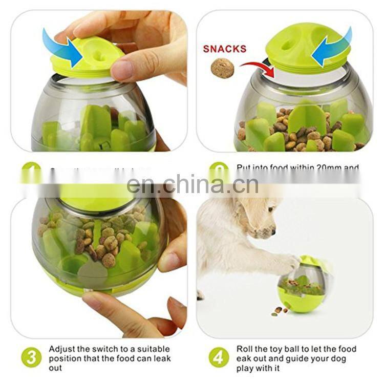 Pet Tumbler Interactive Feeders Dog Shaking Food Leak Ball Toys