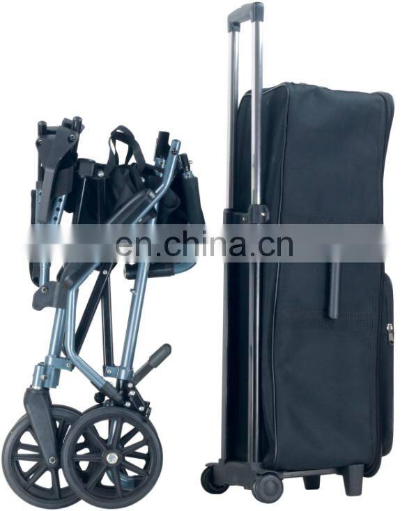Topmedi elderly care products TAW818LB travel folding cheap price of wheelchair for handicapped