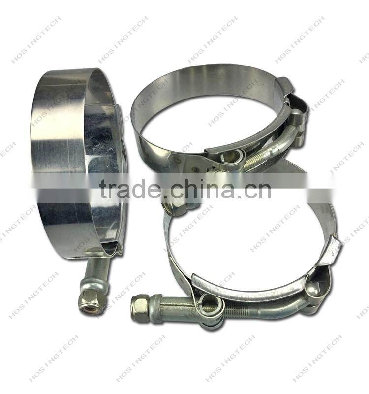 stainless steel T bolt spring hose clamp for car