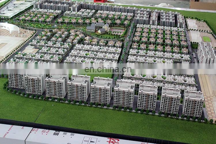 Indian landscape master plan model , led lighting architect model