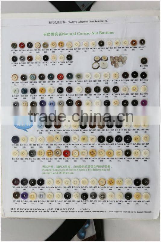 bowl shaped dyeable real corozo button