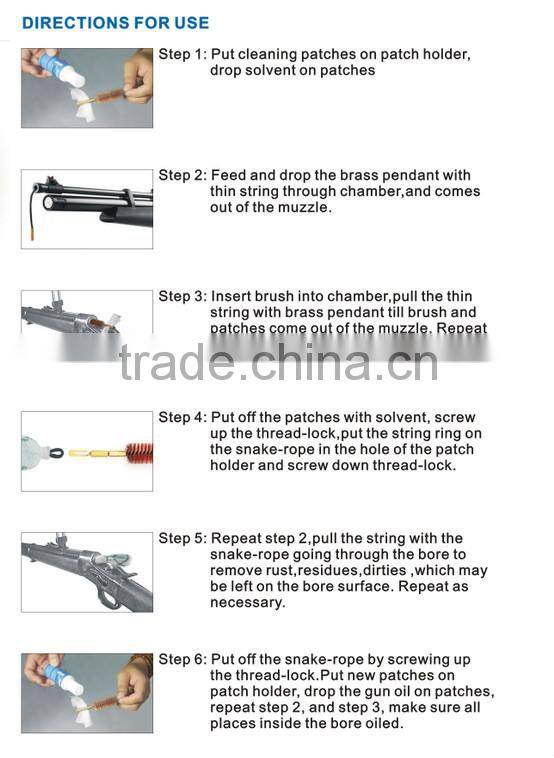 rope cleaner for gun, gun cleaning kit, gun cleaning accessories