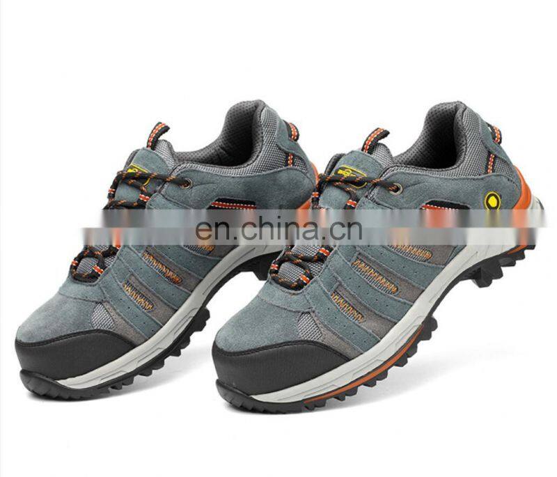 Genuine leather men shoes stylish safety shoes industrial safety shoe specification