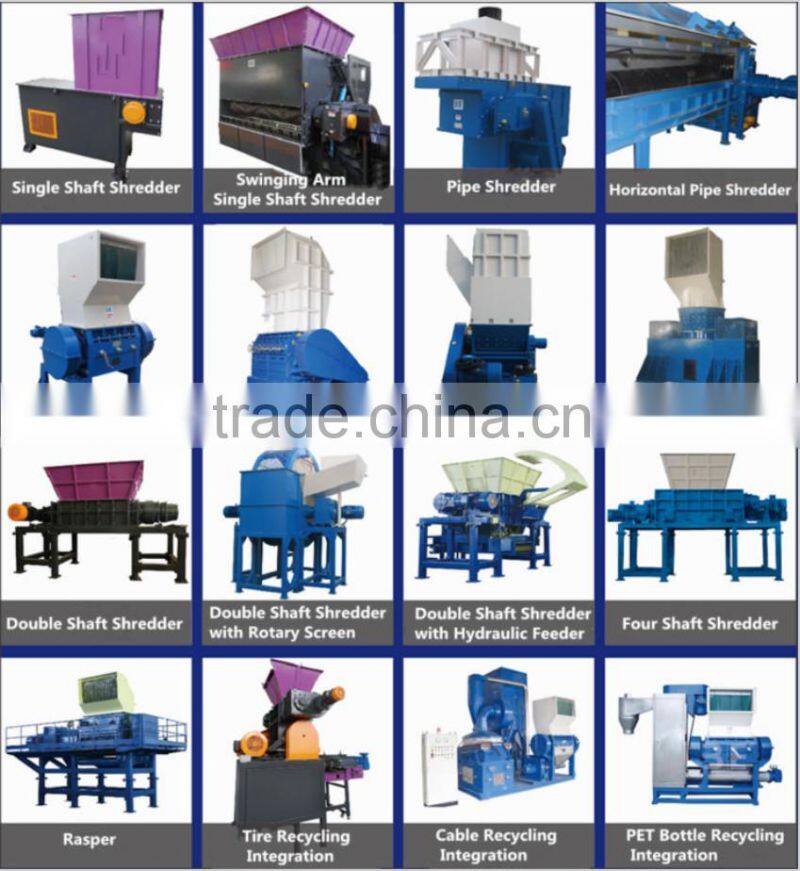metal shredder/shredder plastic price/plastic bottle shredder machine