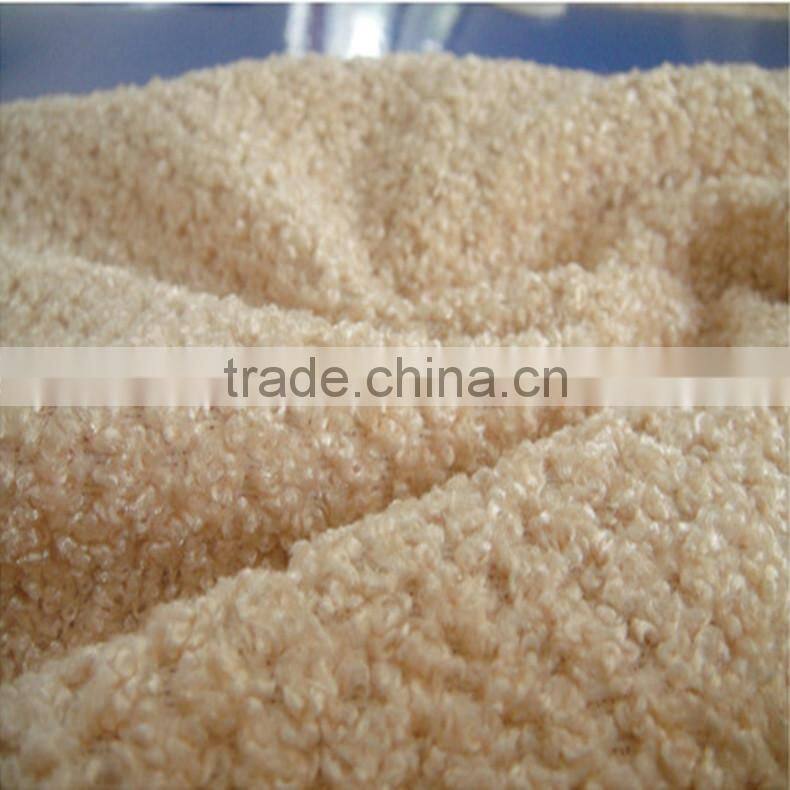 Jacquard fleece fabric