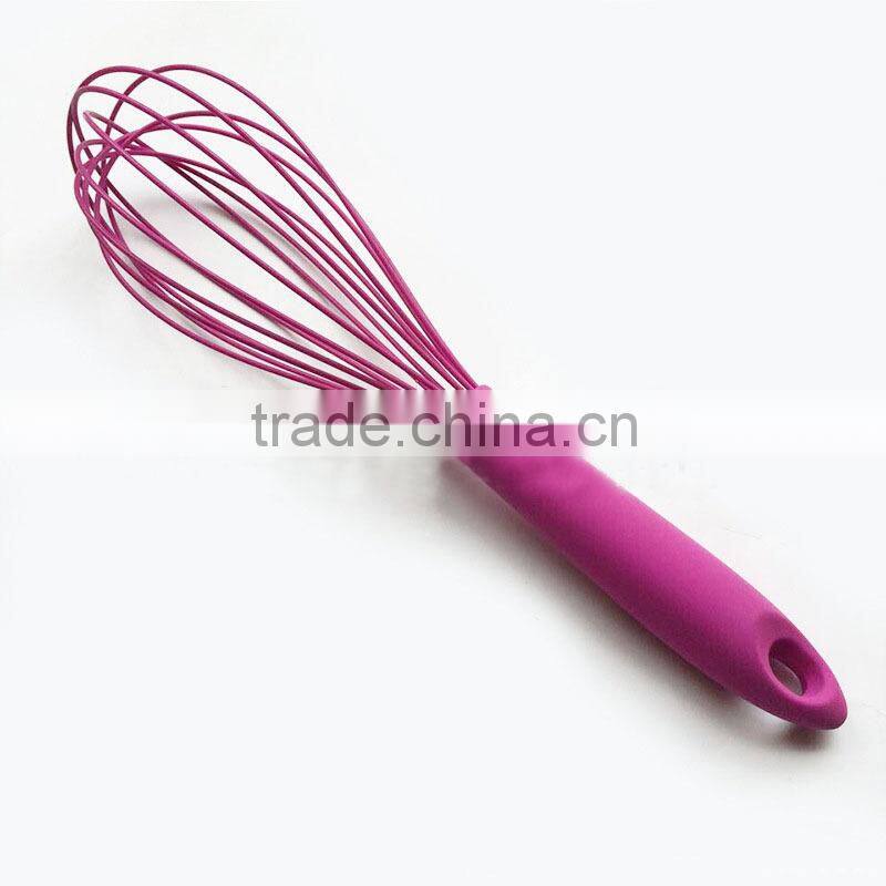 In stock Food safety hand held silicone whisk egg whisk egg beaters silicone hand mixer egg beater