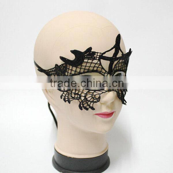 Cheap in stock black lace masquerade ball mask bulk Eye Mask Sexy Lace Venetian Masquerade fancy dress costume