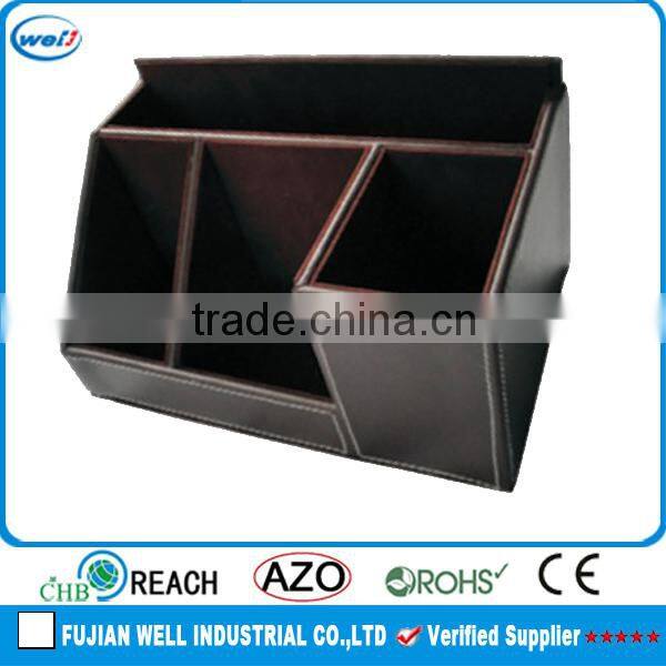 PU leather handmade decorative box for office