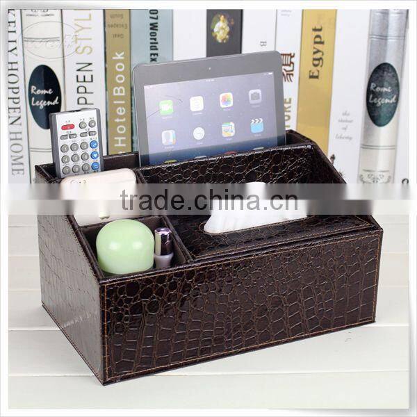 Christmas season hot promotion leather toilet paper tissue holder box storage box for home furniture