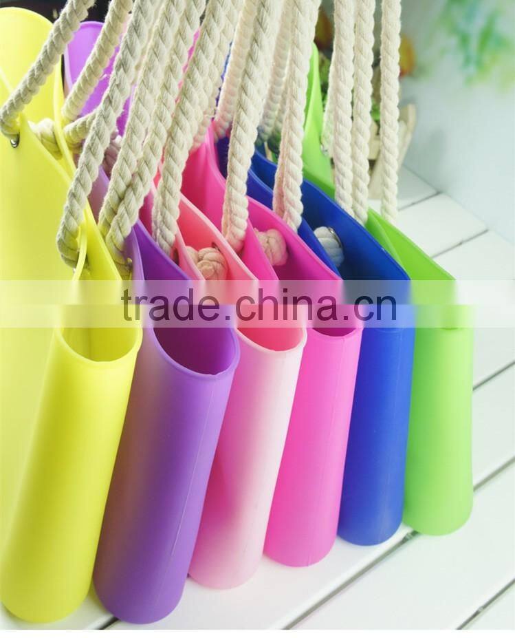 Silicone Factory Waterproof Outdoor Silicone Beach Bag