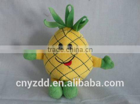 lovely plush pineapple toys/soft super soft plush pineapple