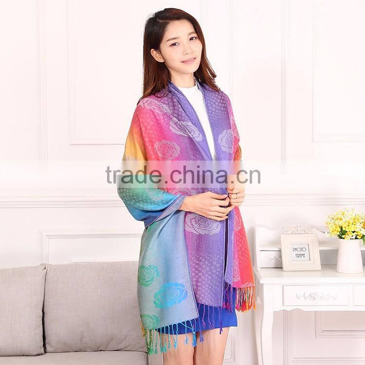 Jacquard Women Muslim Hijab Shawl