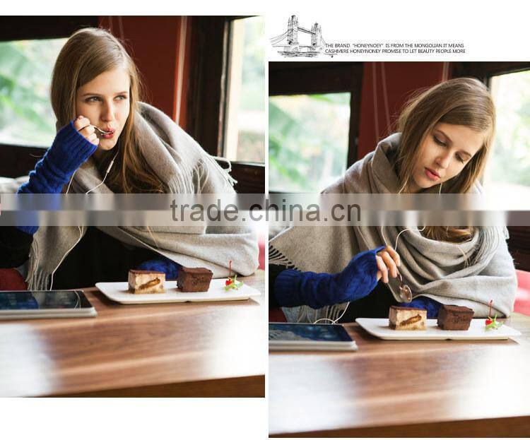 Wholesale Women Fashion Large Plain Nepal Kashmiri Wool Shawl