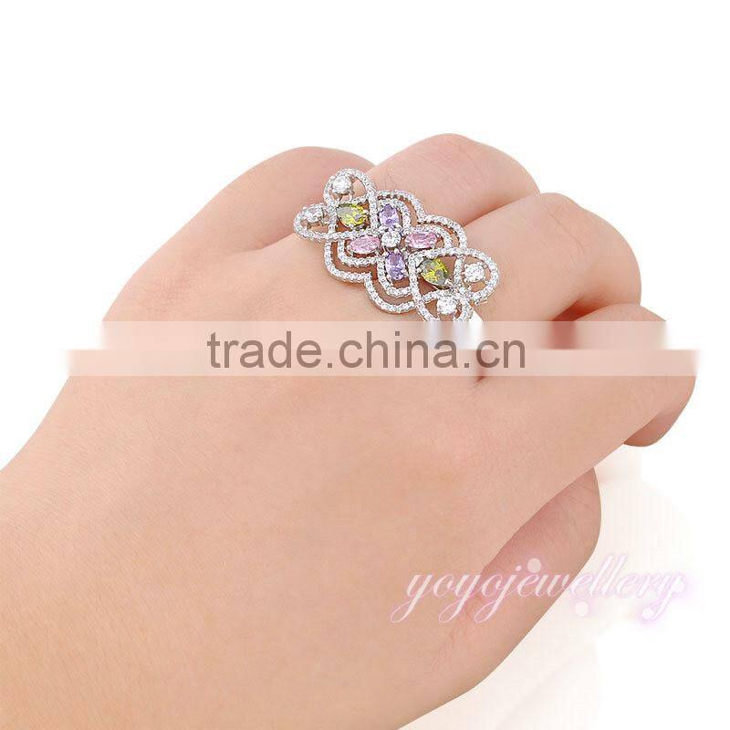 New arrival new design finger ladies gold cuff ring