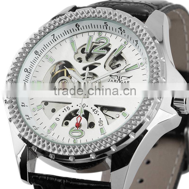 White Analog top selling jagarar watches men luxury brand automatic WM359