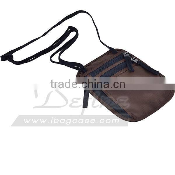 Travel Neck Wallet Passport Holder with RFID Blocking for Credit Cards