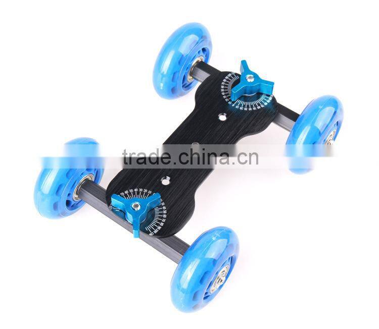 Professional Photography Dolly Rail Cars For DSLR Camera magic arms other 1/4 "instruments black