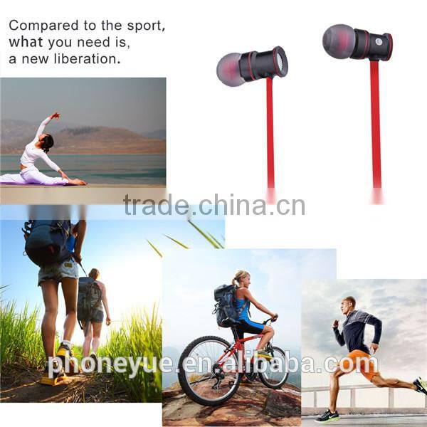 2016 latest products magnetic wireless bluetooth headset headphones for sport