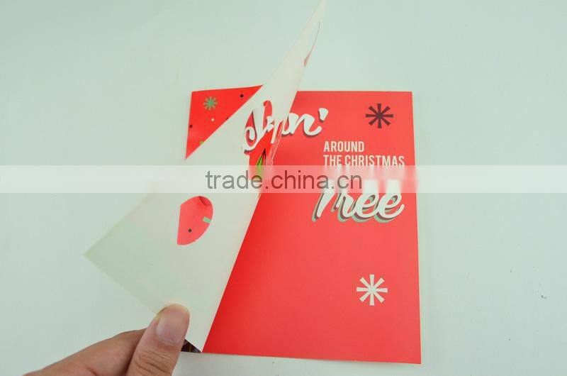 High-grade English greeting card double hollow out