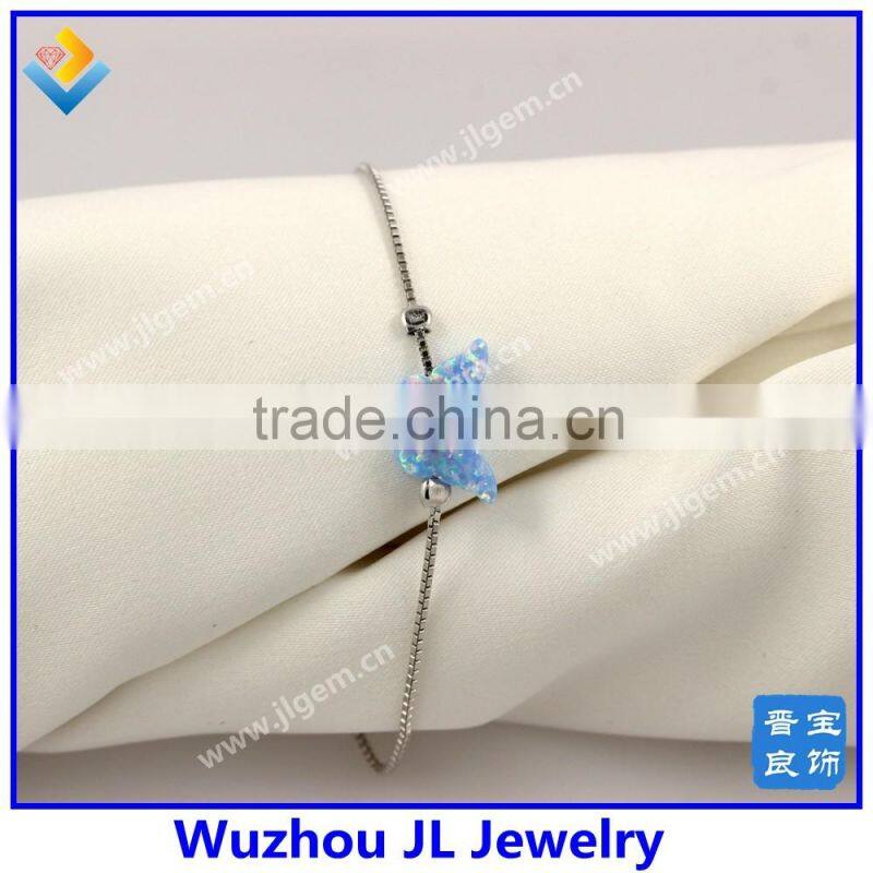 Synthetic opal jewelry pink op61 butterfly pendant for making necklace and bracelet