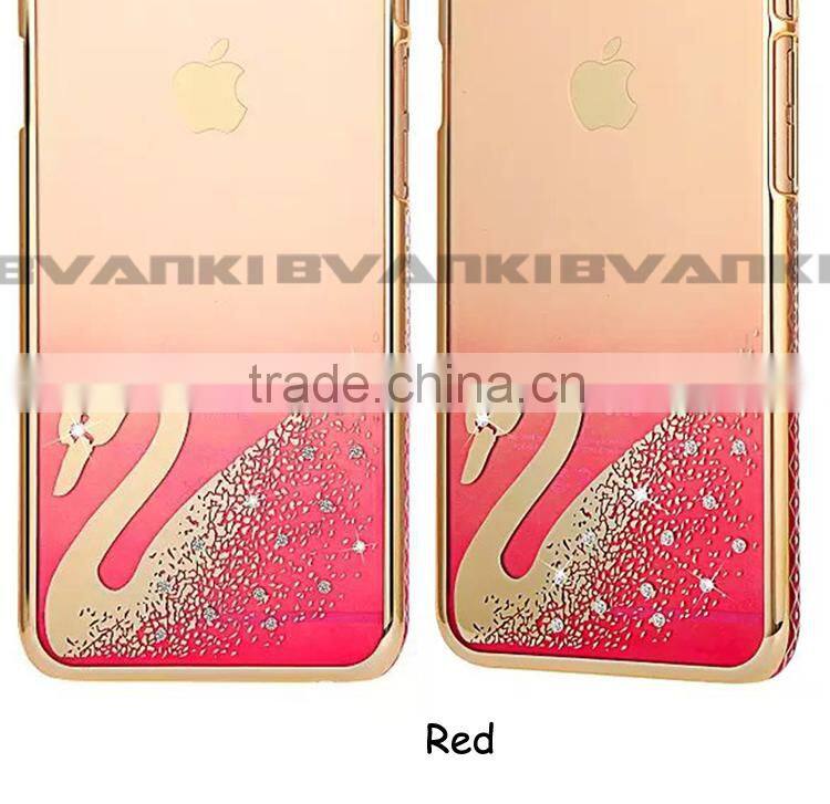 Novelties 2016 Mobiles Accessories Transparent Plastic Case Diamond Cases For iPhone 6 Phone Unlocked Original G4 Mobile Case