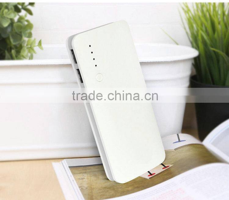 flashlight three usb 10000mah slim power bank charger XH-406
