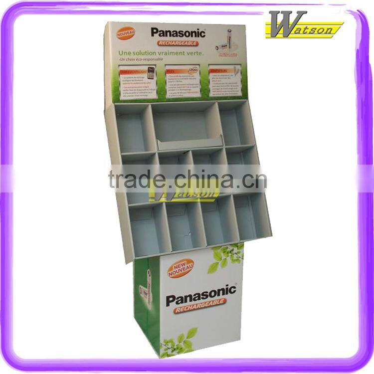 Pop paperboard compartment display stand customized