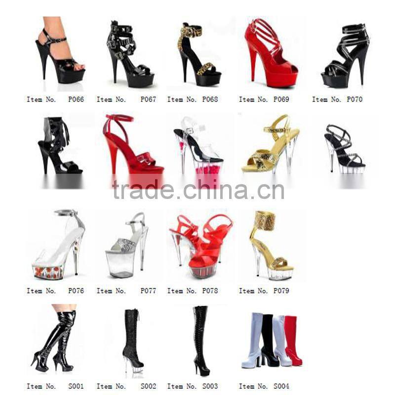 Sexy Clubbing High Platform Crystal Sandals Sexy Pole Dancing High Heels Exotic Dancer Shoes