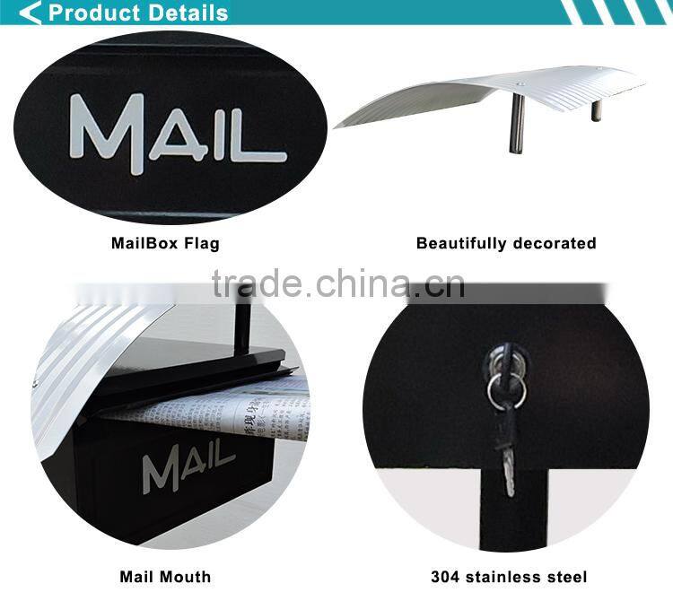 High Durability Fashional Residential Gardens Letterbox