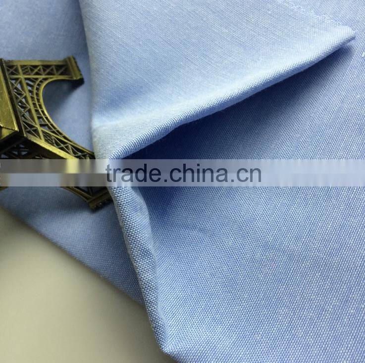 yarn dyed high end chambray woven fabric