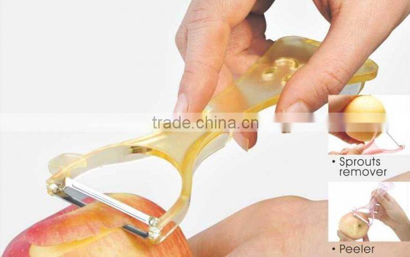 Transparent ABS+S/S 15.7*7 Hot seal creative peeler/vegetable&fruit peeler/lovely potato peeler/apple peeler