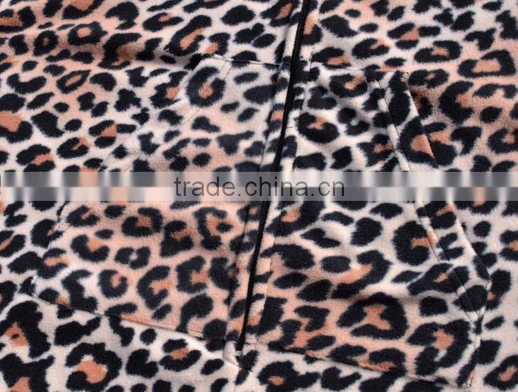 Leopard print polar fleece onesie,Adult hoodies onesie/pajama,sleepwear,jumpsuit,rompers