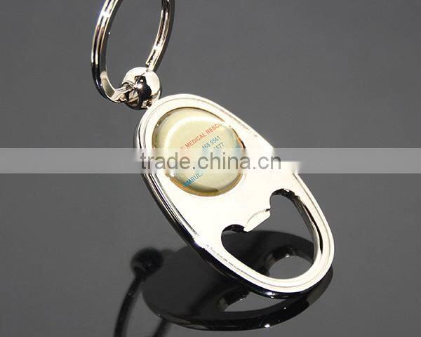 South Africa Public Interests Souvenir Round Print Ambulance Hospital Contact Metal Ellipse Alloy Keychain Bottle Opener Custom