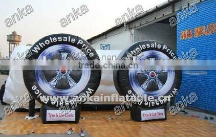 Advertising inflatable tire balloon (custom , factory price, coated nylon)