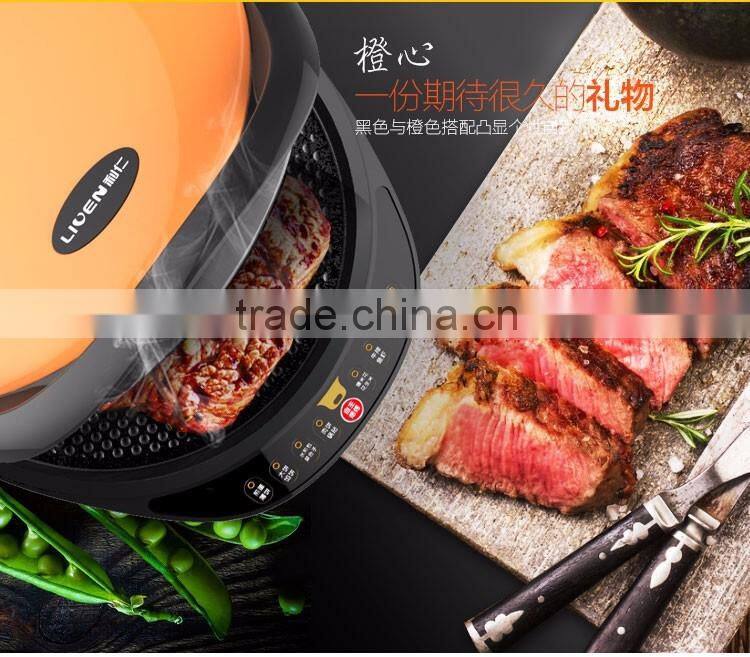 Large orange commercial electric cooking pan LR-A3200